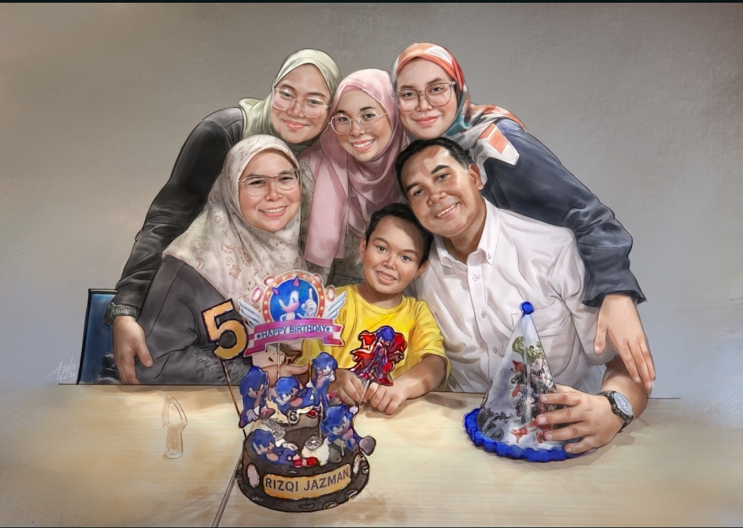 Family Birthday Portrait